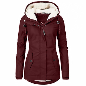 Chaqueta Parka elegante para mujer, abrigo cálido con capucha para invierno, impermeable, a prueba de viento, transpirable, ropa de moda acolchada con estilo - Product Image 1