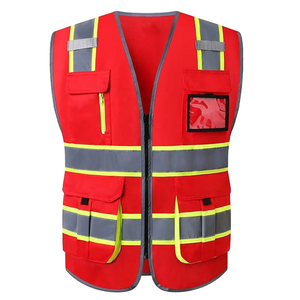 Chaleco de Seguridad Reflectante de Alta Visibilidad, Amarillo Fluorescente, ANSI Clase 2, Impermeable, con Luz LED Intermitente, Ligero - Product Image 1