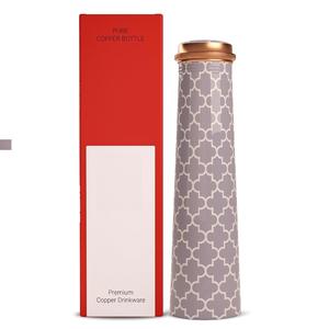 Bouteille d'eau en cuivre élégante en forme de pilier Utilisation de matériaux de luxe pour la santé disponible avec une boîte rouge pour les cadeaux d'anniversaire - Product Image 3