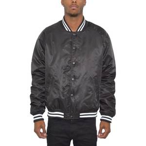 Chaqueta Bomber Varsity de Béisbol para Hombre, Premium, Clásica, con Cuello Alto, Logotipo Frontal, Cierre de Cremallera, Cortavientos - Product Image 4