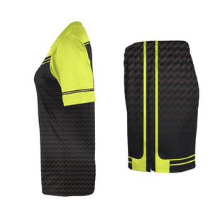 Maillots de football/soccer pour hommes adultes 2025 – Nouveaux uniformes d'arbitre à manches courtes 100 % coton, respirants et à séchage rapide - Product Image 3