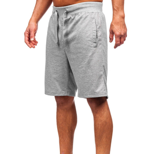 Mens Breathable Shorts Premium Custom Fleece Casual Summer Half Pants <b>Elastic</b> Waist Thick Drawstrings Gym Loungewear - Product Image 1