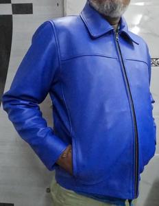 Meilleur prix personnalisé hommes haute rue mode veste en cuir saison d'hiver fermeture à glissière couleur unie lettre directe Pakistan - Product Image 4