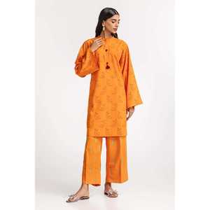 Ensemble Coordonné en Polyviscose Imprimé au Bloc IPS-24-105 Coupe Décontractée Quotidienne Col Mandarin Taille Élastique Respirant - Product Image 5