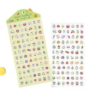 Hojas A4 de pegatinas PET troqueladas al por mayor |   Calcomanías Adhesivas Removibles Impermeables, 100 Piezas, Acabado Brillante, Tamaños Personalizados, para Fiestas - Product Image 3