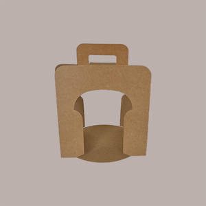 Caja de papel marrón económica de 20 piezas con tira, suministros de vacaciones de Navidad para Panettone alto, 750g/1000g, 220x155mm - Product Image 1