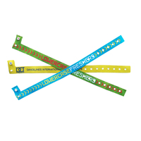 Expédition rapide, bracelets en tissu promotionnels tissés VIP, produits ménagers, impression personnalisée, à usage unique, pour les événements