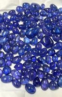 Pierre précieuse cabochon en tanzanite bleue naturelle Radha Arts, qualité supérieure, authentique, 5-20 carats, pour bijoux en argent sur mesure