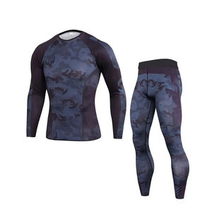 Conjunto de Compresión Rash Guard para Adultos, Diseño de Alta Calidad, Tallas Grandes, Otoño, Lavado, Transpirable y Térmico, Fabricado en Fábrica - Product Image 1