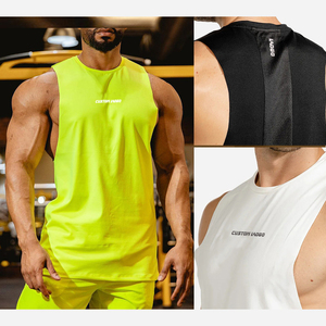 OEM logotipo personalizado nuevo chaleco hombres camiseta sin mangas ropa de gimnasio entrenamiento gimnasio camisetas sin mangas personalizadas hombres chalecos precio al por mayor - Product Image 4