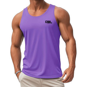 High Performance <b>Men</b> Tank Top Quick Dry Breathable Sleeveless Ideal For Gym Workout Training And Summer Wear - Product Image 1