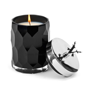 Frascos y soporte para velas de Metal de diseño de lujo, soporte votivo de almacenamiento de cera pulida brillante con tapa, suministros de mesa relámpago - Product Image 3