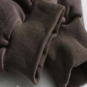 Sweat à capuche en molleton de qualité supérieure, léger, 100% coton peigné doux, coupe classique, col rond, lavage à l'eau, patch - Product Image 6