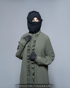 Premium Polyester Material Abaya With Solid Pattern And Side Pockets Functional Wholesale Manufacturer Trending Design - Product Image 5