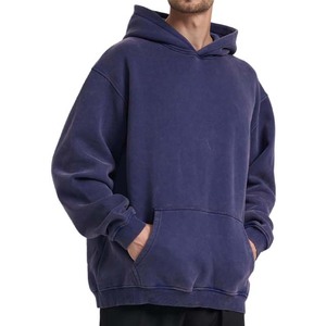 เสื้อมีฮู้ดแบบมีซิปเสื้อสวมหัวสำหรับทุกเพศของผู้ชายเสื้อฟลีซโอเวอร์ไซส์แบบมีซิปรูด - Product Image 4