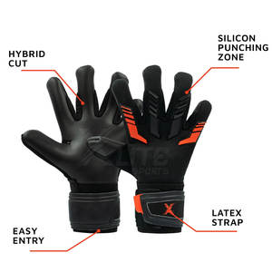 Gants de gardien de but professionnels en cuir respirant, coutures solides, ajustement sécurisé, antidérapants, fermeture à boucle et crochet pour entraînement intensif - Product Image 6