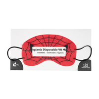 Housses jetables non tissées pour casques VR, motif super-héros Spider-Man, pour enfants
