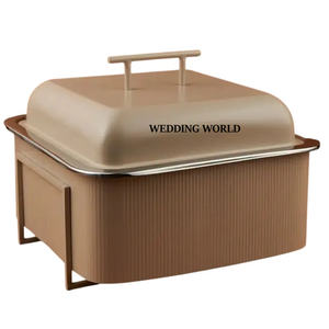 Calentador de alimentos cuadrado de Metal, diseño creativo, cazuela hecha a mano, diseñador clásico y elegante, calentador de alimentos al por mayor - Product Image 1