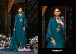 Haute demande pakistanaise ethnique Salwar Kameez costume ensemble pour les femmes parfait pour les mariages fêtes et Occasions disponibles en gros - Product Image 3