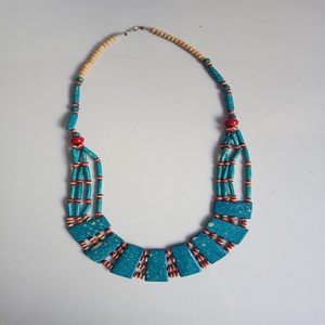 3-Layered Unique Resin Beaded Pendant <b>Necklace</b> with Zircon Classic Style Christian <b>Necklace</b> for Girls at Competitive Price - Product Image 5