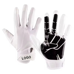 Latest Super Sticky Palm High Quality American Football <b>Gloves</b> Design Your Own Logo <b>Silicon</b> Printed American Football <b>Gloves</b> - Product Image 6