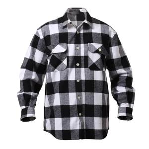 OEM/OEM Camisa de franela para hombre Impresión personalizada Logotipo bordado Tallas grandes 100% Camisa de franela de manga larga de algodón para hombres - Product Image 1