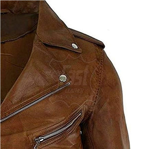 Chaqueta de Motociclismo de Cuero para Hombre, Hecha a Medida, con Costuras de Seguridad y Características de Protección, Chaquetas de Carreras - Product Image 3