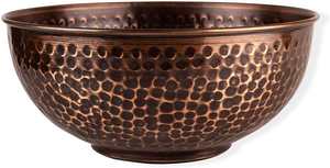 Tazón de Cobre Puro Martillado, Lacado y Pulido Brillante de Alta Calidad al por Mayor para Spa y Suministros de Pedicura - Product Image 3