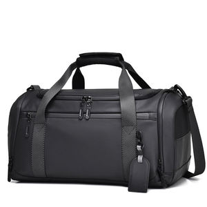 Bolsa de lona de lujo para hombre, impermeable, portátil, de poliéster, para gimnasio, deporte, viaje, equipaje, cierre de cremallera, mochila con forro de algodón y nailon - Product Image 1