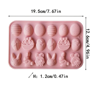 Silicone 18 Même Oeuf <span class=keywords><strong>De</strong></span> Pâques Lapin Bonbons <span class=keywords><strong>Chocolat</strong></span> Moule Cuisine À La Main <span class=keywords><strong>Maison</strong></span> Gâteau Accessoires Outil - Product Image 3