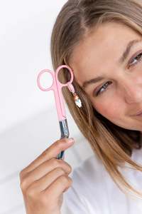 Pink Lister Bandage Scissor Personalizado <span class=keywords><strong>OEM</strong></span> Descartável Enfermeira Lister Bandage Scissors Único Uso Manual Instrumentos Cirúrgicos - Product Image 6