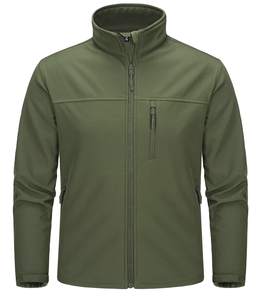 Veste Softshell de Haute Qualité Professionnelle Sports de Plein Air Hiver Col Debout Coupe-Vent Imperméable Toile Avant à Capuche Homme - Product Image 3