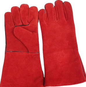 Guantes de soldadura de cuero de vaca de 16 pulgadas, guantes de seguridad resistentes al calor con multifuncionalidad para protección de manos y brazos - Product Image 5