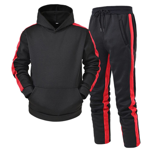 Pull-over en coton et polyester de haute qualité avec logo personnalisé pour hommes, survêtement à capuche, pantalon de jogging, nouveau style imprimé pour les saisons d'hiver - Product Image 2