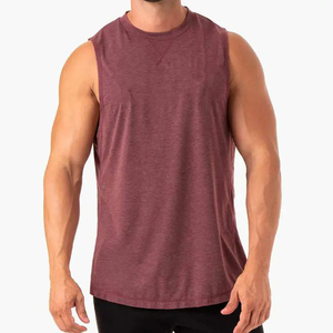High Street Style Gym Tank Tops Custom <b>Singlets</b> <b>Men</b> Muscle Tanktop Casual USA Size Stretchable <b>Men's</b> Tanktops Custom Logo - Product Image 5