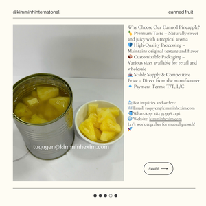 Morceaux d'ananas sucrés dorés dans du sirop Emballage de boîtes d'ananas de fruits en conserve en vente directe en vrac d'usine - Product Image 2