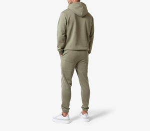 Ensemble de 2 pièces de sweats à capuche surdimensionnés en coton 100% uni, streetwear personnalisé unisexe pour hommes, design très vendu, haute qualité, hiver - Product Image 6