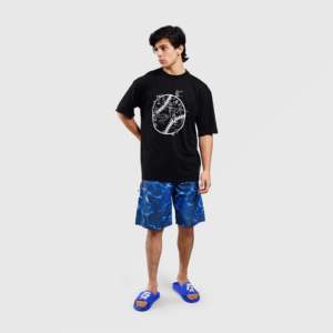 เสื้อยืดออกกำลังกายผ้าฝ้าย 100% สีดำ เนื้อผ้าเจอร์ซีย์น้ำหนักเบา พิมพ์ลายสกรีนแบบเรียบ สำหรับออกกำลังกาย - Product Image 4
