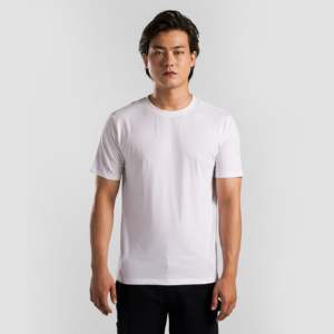 เสื้อยืดเจอร์ซีย์สีขาวล้วน GA Basic น้ำหนักเบา ระบายอากาศได้ดี พร้อมบริการสกรีนโลโก้ตามสั่ง - Product Image 1