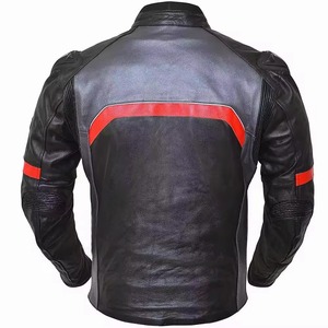2025 nueva venta al por mayor de chaqueta de manga larga para hombre, chaqueta de invierno de cuero para moto de carreras para hombre - Product Image 5