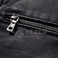 Veste en cuir de vachette sur mesure de haute qualité pour homme, col montant, imperméable, respirante, décontractée, fermeture éclair