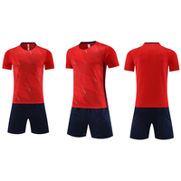 Conjunto de uniforme de fútbol de secado rápido con logotipo personalizado, ropa deportiva de fútbol, uniformes de fútbol de alta calidad al por mayor 2025