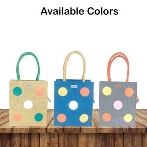 Handmade Natural Jute Canvas Tote <b>Bags</b> With Rope Handles Customize Shape Heavy Quality Sacks Latest Prices Grocery Use By ACMI - Product Image 3
