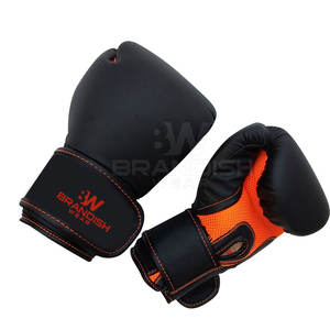 Gants de boxe en cuir à bas prix avec logo personnalisé, conception unique en matériau durable - Product Image 3