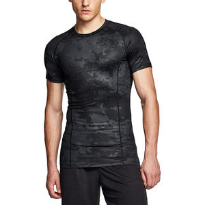 Camiseta Deportiva de Compresión Ligera para Hombre, Estilo Básico, para Fitness, sin Costuras, Transpirable, Directo de Fábrica - Product Image 4
