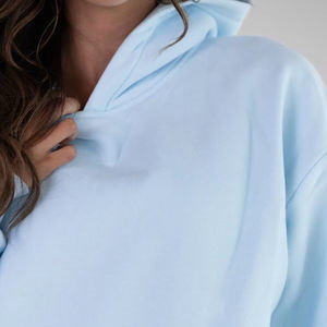 เสื้อสเวตเตอร์แบบมีฮู้ดสำหรับทั้งชายและหญิงเสื้อมีฮู้ดพิมพ์ลายพัฟแบบกำหนดเอง500 GSM คอตตอนฟลีซโอเวอร์ไซส์-ผู้ผลิต - Product Image 4