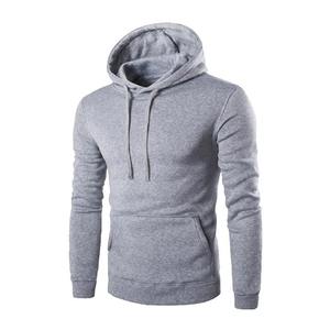 100% algodón logotipo personalizado hombres pulóver con capucha sudaderas de talla grande material polar de invierno con cordón ropa de hombre - Product Image 3