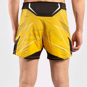 Latest Design Customized Logo Lightweight Breathable High Quality Loose Fit Polyester/Nylon MMA Shorts for Men-Wholesale OEM - Product Image 2