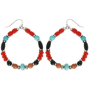 100% Glass Beads <b>Earrings</b> For Women With Elegant Design High Quality Craftsmanship Lightweight And Comfortable For Long Wear - Product Image 2