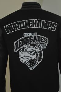 Blouson aviateur en laine d'hiver vintage grande taille pour hommes avec logo personnalisé design baseball cuir de vache style universitaire universitaire respirant rapidement - Product Image 3